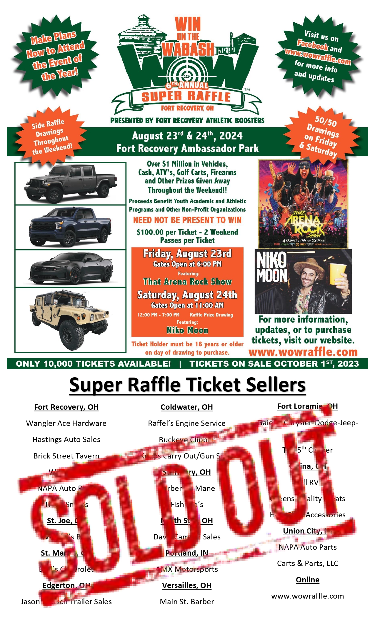 2024 Super Raffle Ticket Sale Locations WOW Raffle